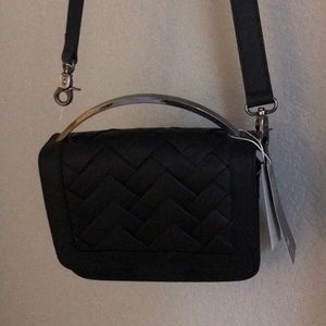 H and M genuine leather hand bag